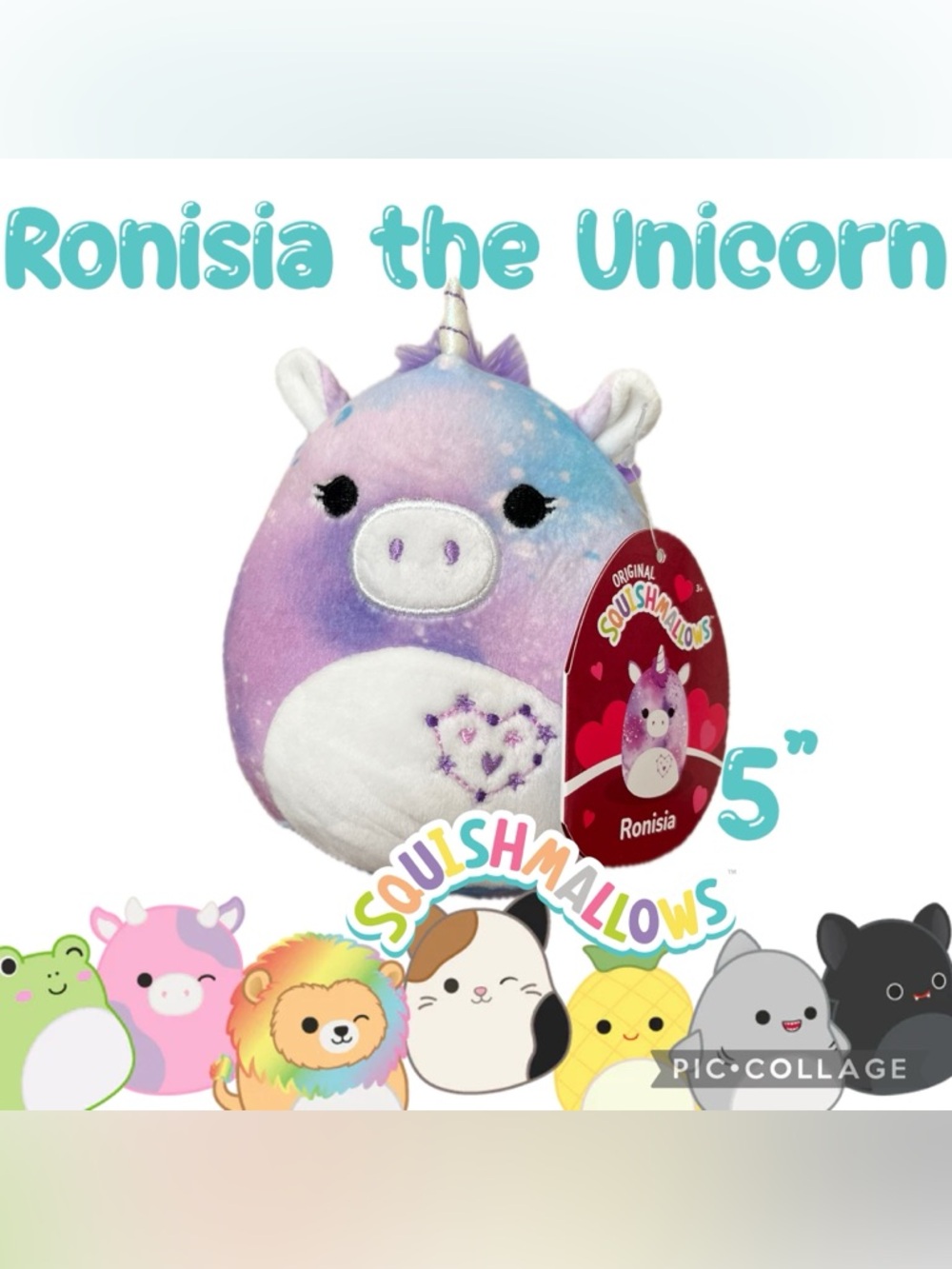 Squishmallows✨Ronisia the Unicorn✨5” Plush Stuffed Animal✨